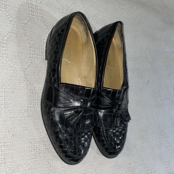 Johnston & Murphy Domani Men’s Dress Loafers Size 10.5 M Black Leather Business main image 6